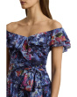 Print Off-The-Shoulder Cocktail Dress