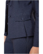 Printed Serge Knit Peplum Blazer