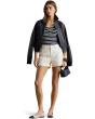 Striped Button-Trim Rib-Knit Tank Top