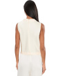 Cropped Cowl Neck Top