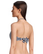Coastline Stripe Twist Bandeau Top