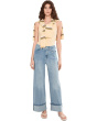 Morgan High-Rise Cuffed Wide Leg Jeans 30" Inseam