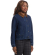 Barn Jacket - Snap Closure Denim Jacket with Patch Pockets and Corduroy Collar