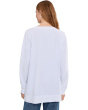 Long Sleeve Open V-Neck Sweatshirt