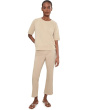 Garment Dyed Terry Crew Neck Short Sleeve Sweatshirt