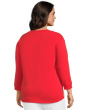 3/4 Sleeve Hi-Lo Tunic with Side Slits
