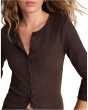 Texture Mockneck Cardigan