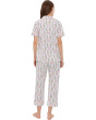 Short Sleeve Cropped Cotton Knit Pajama Set