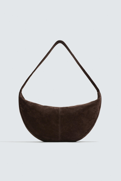 Zara КОЖАНАЯ СУМКА ЧЕРЕЗ ПЛЕЧО 495680074-700-3