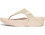 Lulu Glitz-Canvas Toe-Post Sandals