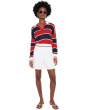 Alexa Rugby Stripe Polo Pullover