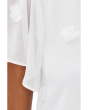 3D Flower Applique Crew Neck Top