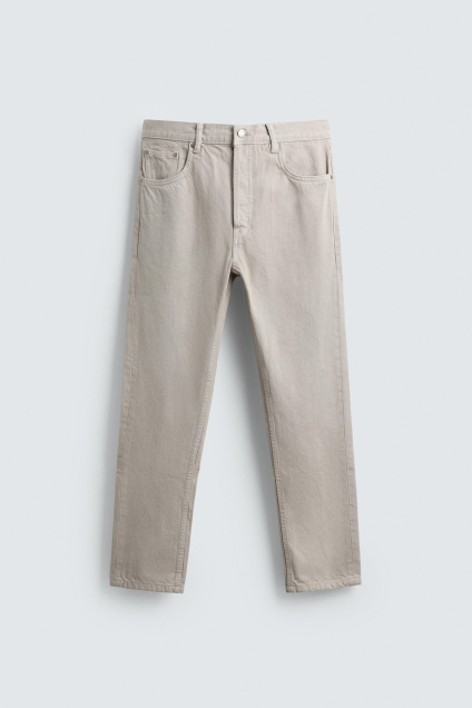 Zara ОБЛЕГАЮЩИЕ УКОРОЧЕННЫЕ ДЖИНСЫ 496078886-712-36