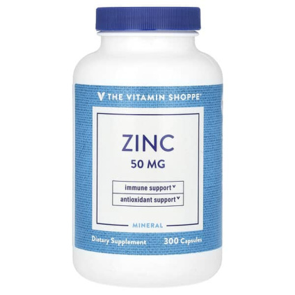 The Vitamin Shoppe, цинк, 50 мг, 300 капсул