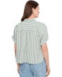 Striped Oversized Button Down Dolman