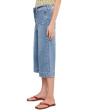 Petite Brigitte Wide Leg Capri Patch Pockets Jeans