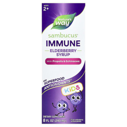 Natures Way, Kids Sambucus®, сироп из бузины для укрепления иммунитета, для детей от 2 лет, 240 мл (8 жидк. унций)
