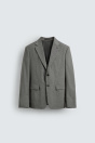 Zara ПИДЖАК В КЛЕТКУ ИЗ СМЕШАННОЙ ШЕРСТИ 536234496-084-48