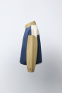 Zara Темно-синяя КУРТКА COLORBLOCK