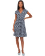 Fit-and-Flare Crossover Dress