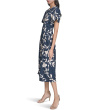 Flutter Sleeve Floral Midi