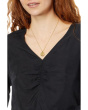 Brushed Ruched-Front Top