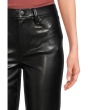 The Lyra Slim Ankle Vegan Leather in Black
