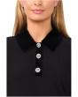 Mixed Media 1/2 Placket Collared Knit
