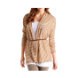 Marken-Jerseyjacke, ecru-rost
