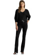 Petite Metallic Rib-Knit Dolman-Sleeve Sweater