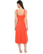 Scuba Crepe Square Neck A-Line Dress