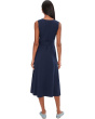 Fit-and-Flare Easy V-Neck Dress