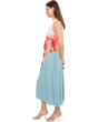 Floral Pleated Chiffon Dress