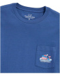 Long Sleeve Pond Hockey Whale Pocket Tee