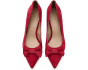 Adrienne Bow-Trim Suede Pumps