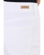 Mid-rise Stretch Denim Capri With Slit