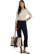 Rib-Knit Cotton-Blend Boatneck Tee