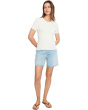 Ruffle Trim Sweater Tee