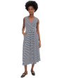 Fit-and-Flare Easy V-Neck Dress