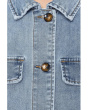 Callista-Oversize Denim Jacket w/ Front Opening
