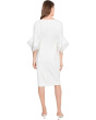 Knit Crepe Tiered Sleeve Dress