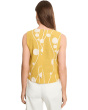 Sleeveless Button Back Woven Top