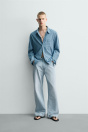 Zara Джинсовая расклешенная форма 535932084-406-36