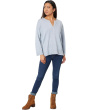 Split-Neck Pullover Sweater