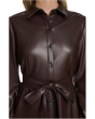 PU Leather Shirtdress