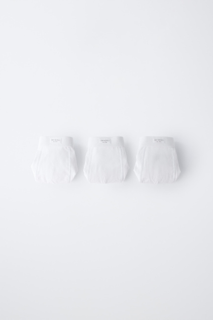 Zara 2-6 ЛЕТ/ 3 КОМПЛЕКТА ОДНОТОННЫХ БОКСЕРСКИХ ТРУСОВ С ЭТИКЕТКОЙ 495707656-250-36