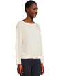 Elastic Hem Dolman Boatneck