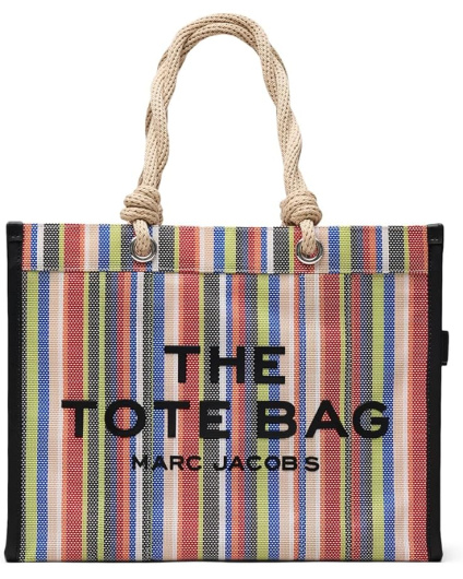Marc Jacobs Женская большая сумка-тоут из сетки в полоску