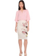 Spring Fleur Pencil Skirt