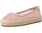 Pearl Fishnet Espadrille Ballet Flat